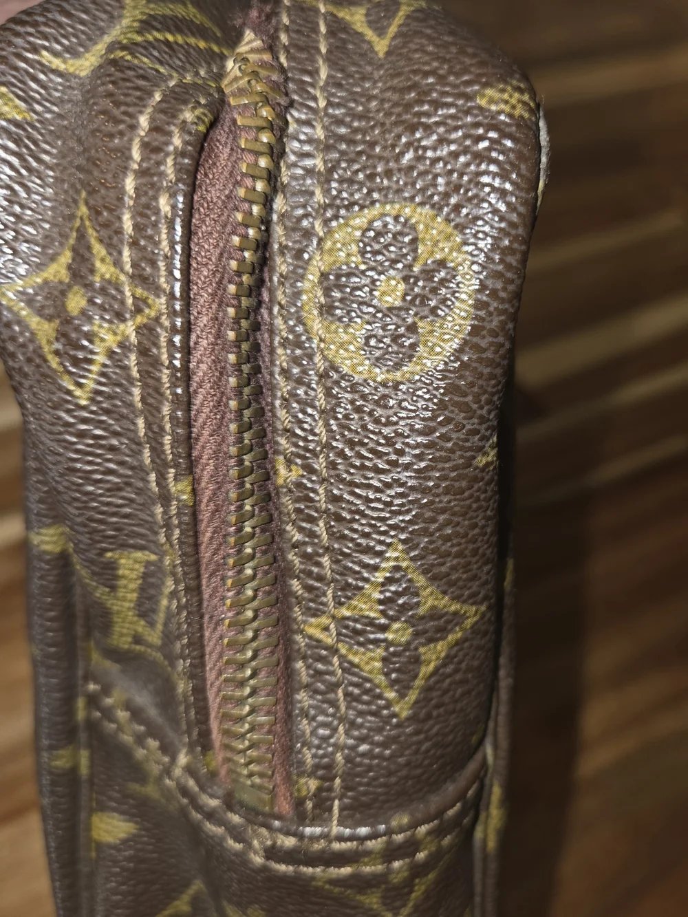 Louis Vuitton Monogram Trousse Toilette Canvas Cosmetic Pouch - Brown